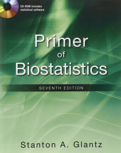 Book Cover Primer of Biostatistics, Seventh Edition (Primer of Biostatistics (Glantz)(Paperback))