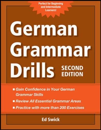 Book Cover German Grammar Drills