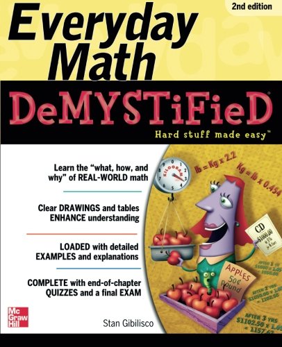 Book Cover Everyday Math Demystified, 2nd Edition