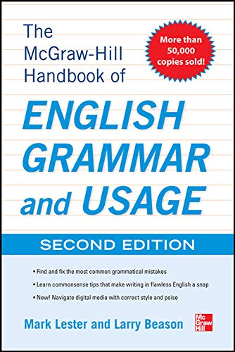 Book Cover McGraw-Hill Handbook of English Grammar and Usage, 2nd Edition: With 160 Exercises