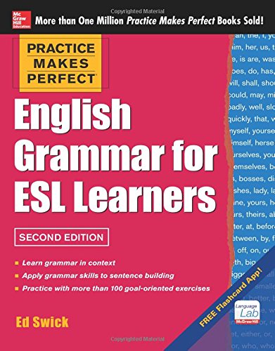 Book Cover English Grammar for ESL Learners (Practice Makes Perfect)