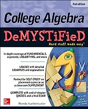 Book Cover College Algebra DeMYSTiFieD, 2nd Edition