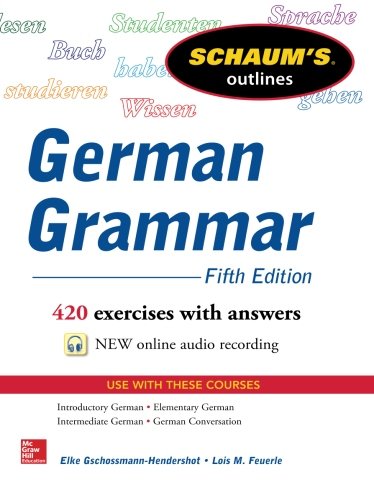 Book Cover Schaum's Outline of German Grammar, 5th Edition (Schaum's Outlines)