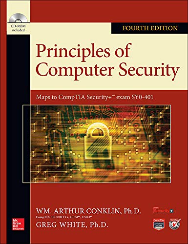 Book Cover Principles of Computer Security, Fourth Edition (Official Comptia Guide)