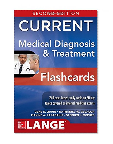 Book Cover CURRENT Medical Diagnosis and Treatment Flashcards, 2E (Lange Current)