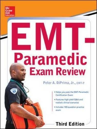 Book Cover McGraw-Hill Education's EMT-Paramedic Exam Review, Third Edition