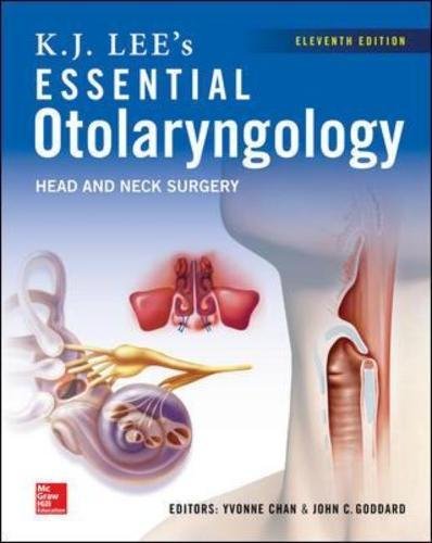 Book Cover KJ Lee's Essential Otolaryngology, 11th edition