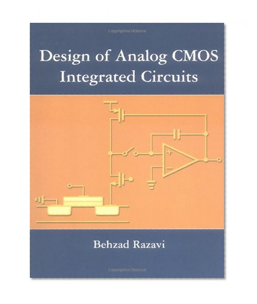 Book Cover Design of Analog CMOS Integrated Circuits