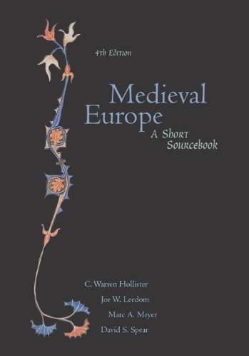 Book Cover Medieval Europe: A Short Sourcebook