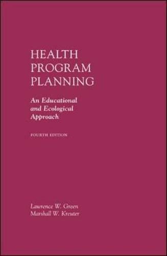 Book Cover Health Program Planning: An Educational and Ecological Approach