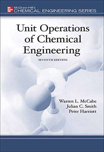 Book Cover Unit Operations of Chemical Engineering (7th edition)(McGraw Hill Chemical Engineering Series)