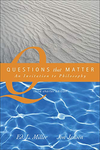 Book Cover Questions That Matter: An Invitation to Philosophy, Shorter Version