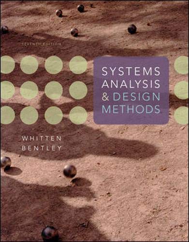 Book Cover Systems Analysis and Design Methods
