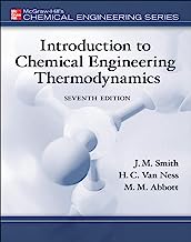 Book Cover Introduction to Chemical Engineering Thermodynamics (The Mcgraw-Hill Chemical Engineering Series)