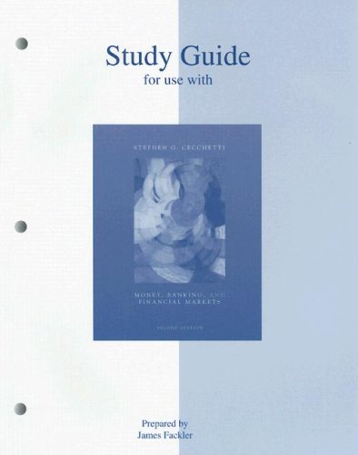 Book Cover Study Guide to accompany Money, Banking, and Financial Markets