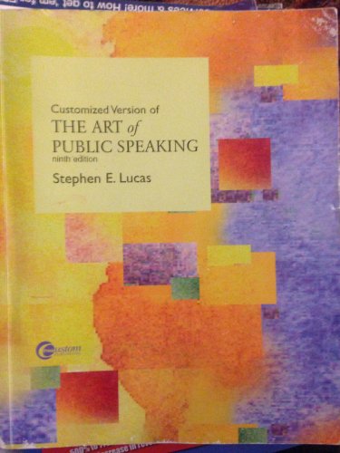 Customized Version of the Art of Public Speaking