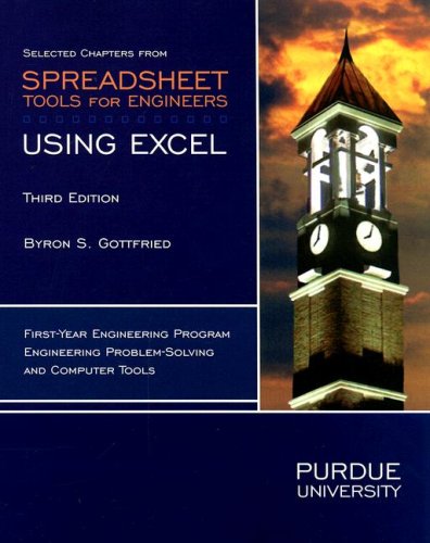 Selected Chapters from Spreadsheet Tools for Engineers: Using Excel
