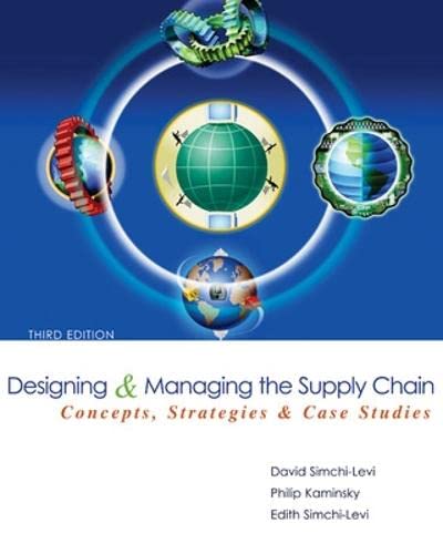 Book Cover Designing and Managing the Supply Chain 3e with Student CD