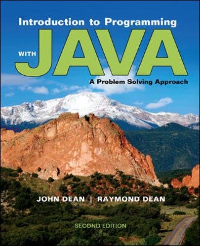 Book Cover Introduction to Programming with Java: A Problem Solving Approach