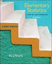 Book Cover Elementary Statistics: A Step by Step Approach-A Brief Version, 6th Edition (With Data CD)