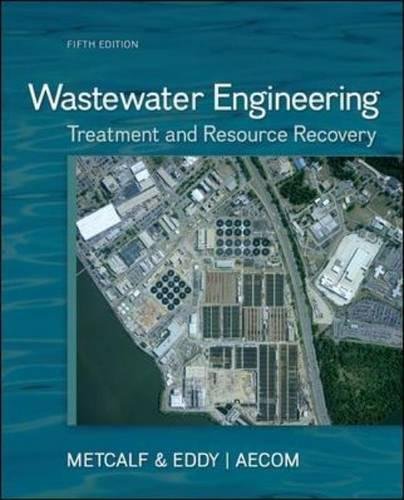 Book Cover Wastewater Engineering: Treatment and Resource Recovery