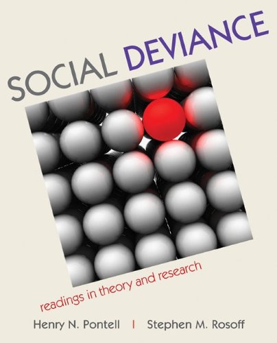 Book Cover Social Deviance: Readings in Theory and Research
