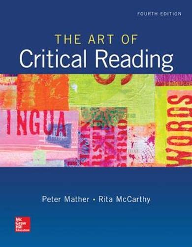 Book Cover The Art of Critical Reading