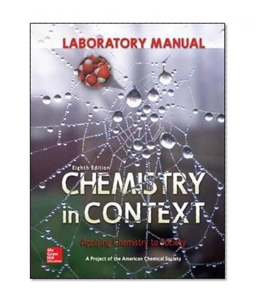 Book Cover Laboratory Manual Chemistry in Context (WCB Chemistry)