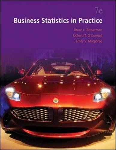 Book Cover Business Statistics in Practice