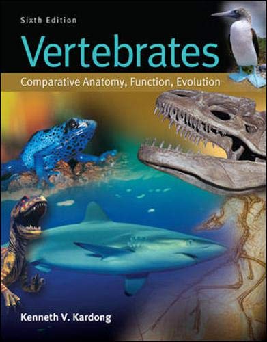Book Cover Vertebrates: Comparative Anatomy, Function, Evolution