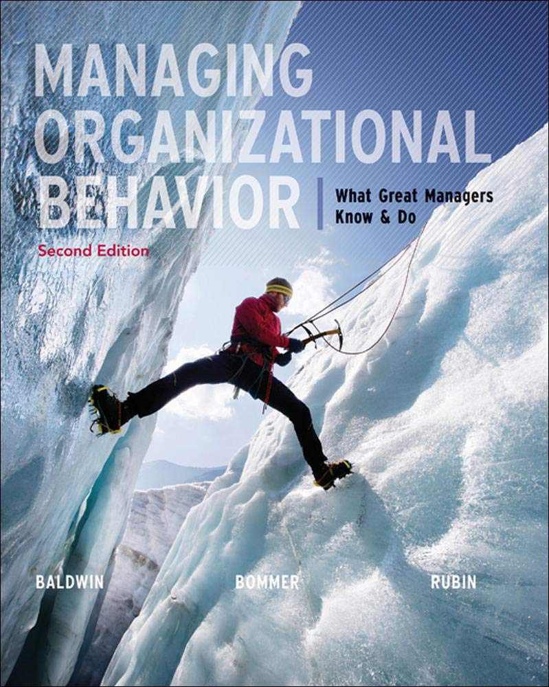 Book Cover Managing Organizational Behavior: What Great Managers Know and Do