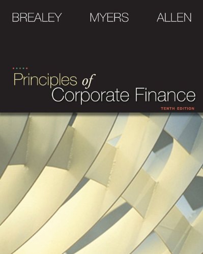 Book Cover Principles of Corporate Finance (Finance, Insurance, and Real Estate)