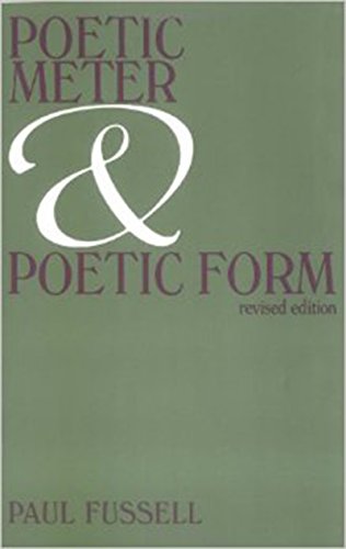 Book Cover Poetic Meter and Poetic Form