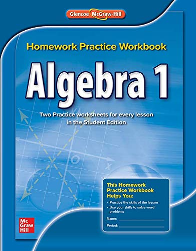 Book Cover Algebra 1, Homework Practice Workbook (MERRILL ALGEBRA 1)