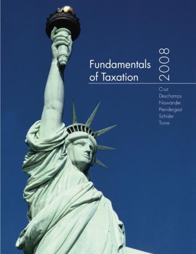 Fundamentals of Taxation 2008 edition w/TaxACT 2007