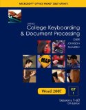 Gregg College Keyboarding & Document Processing (GDP), Word 2007 Update, Kit 1, Lessons 1-60
