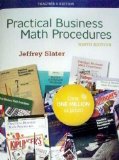 Practical Business Math Procedures, 9th Edition, Teacher's Edition