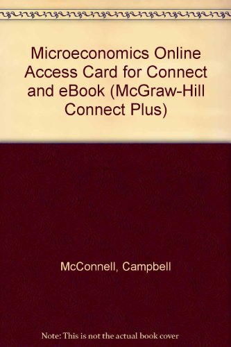 Connect Plus Access Card for Microeconomics (McGraw-Hill Connect Plus)