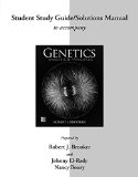 Student Study Guide/Solutions Manual for Genetics