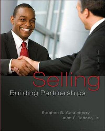 Selling: Building Partnerships (Irwin Marketing)