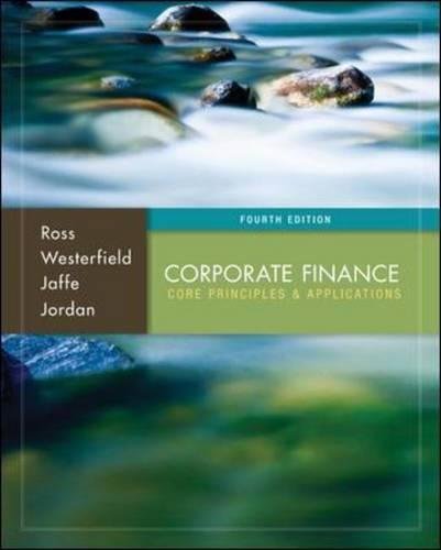 Book Cover Corporate Finance: Core Principles and Applications (McGraw-Hill/Irwin Series in Finance, Insurance, and Real Est)