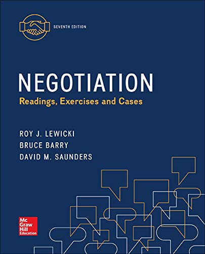 Book Cover Negotiation: Readings, Exercises and Cases