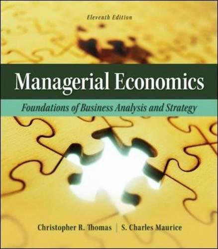 Book Cover Managerial Economics: Foundations of Business Analysis and Strategy (The Mcgraw-hill Economics Series)