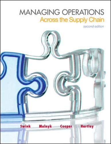 Managing Operations Across the Supply Chain (The Mcgraw-hill/Irwin Series in Operations and Decision Sciences)