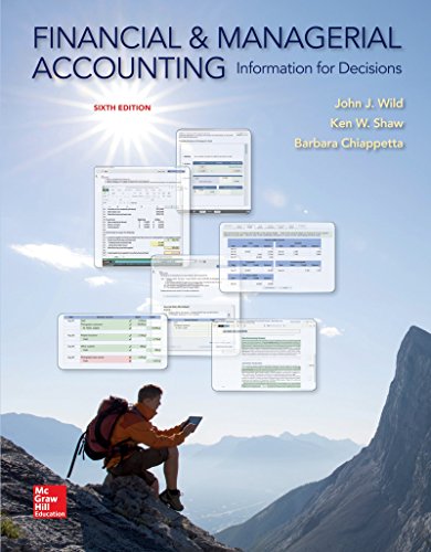 Book Cover Financial and Managerial Accounting: Information for Decisions
