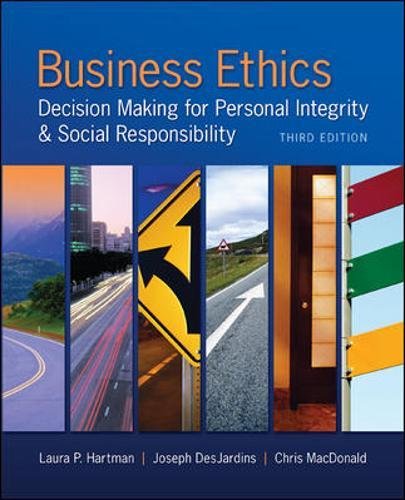 Book Cover Business Ethics: Decision Making for Personal Integrity & Social Responsibility