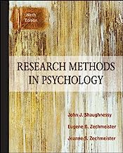 Book Cover Research Methods In Psychology, 9th Edition
