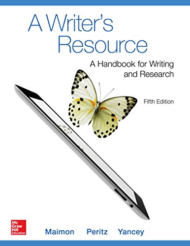 Book Cover A Writer's Resource (comb-version) Student Edition