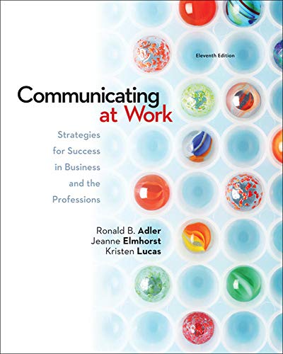 Book Cover Communicating at Work: Strategies for Success in Business and the Professions