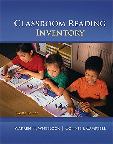 Book Cover Classroom Reading Inventory